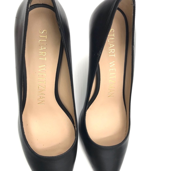 Stuart Weitzman Dancer 75mm Leather Pump Black Size 6 Heel Height 3" - Picture 7 of 11